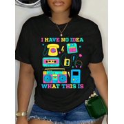 I Have No Idea What This is Retro 80s 90s Outfit Relaxed Fit Classic Comfort Cotton T-Shirt Womens Mens Graphic Tee Crew Neck summer vacation Tops