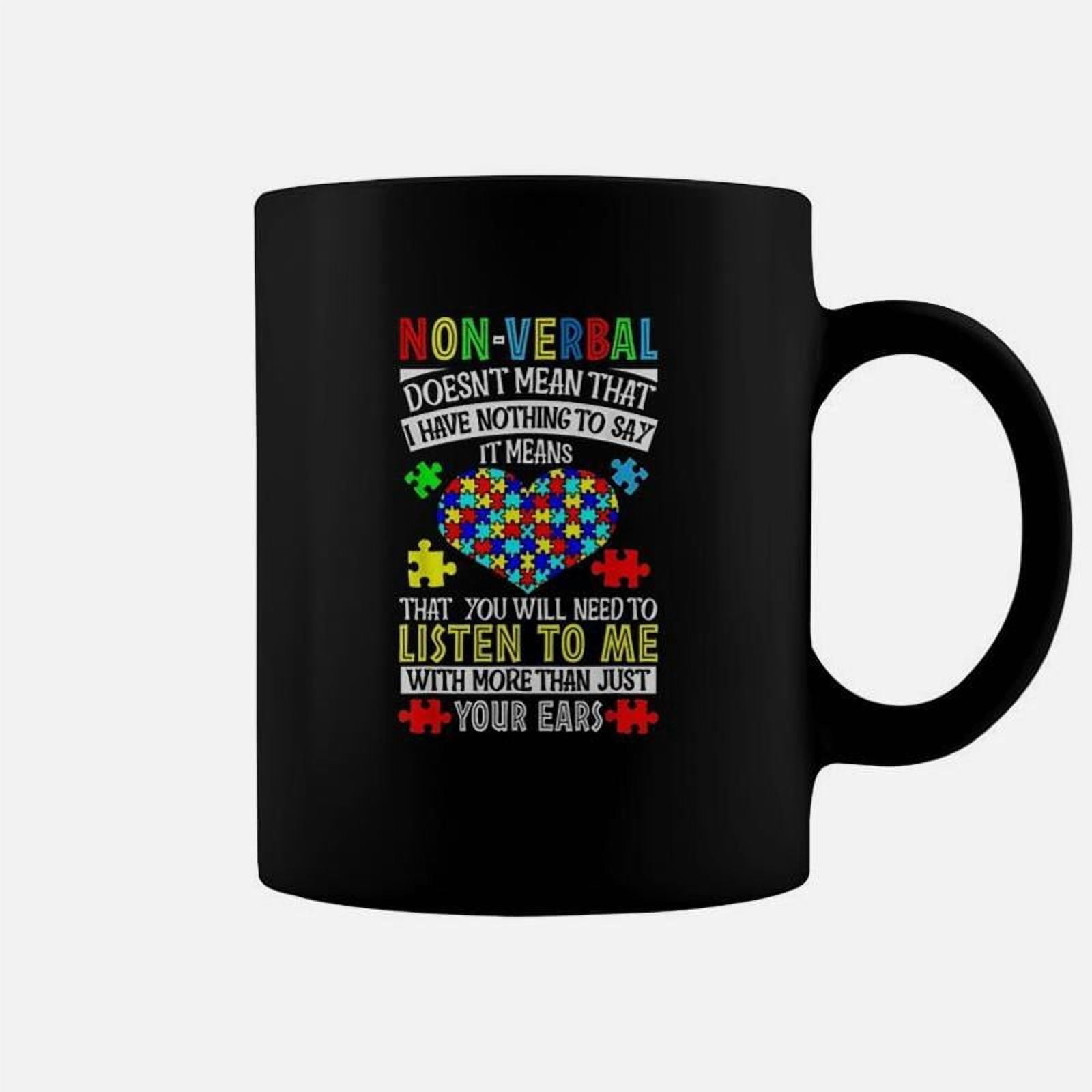 I Have Nonverbal Autism Valentines Day Puzzle Piece Gift Co - Walmart.com