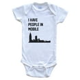 thumbnail image 1 of I Have People In Mobile Alabama Skyline Baby Bodysuit, 3-6 months white, 1 of 2