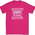 thumbnail image 1 of I Have Selective Hearing T-Shirt Funny Rude Sarcastic Humor Text Tee - Pink, 2XL, 1 of 1