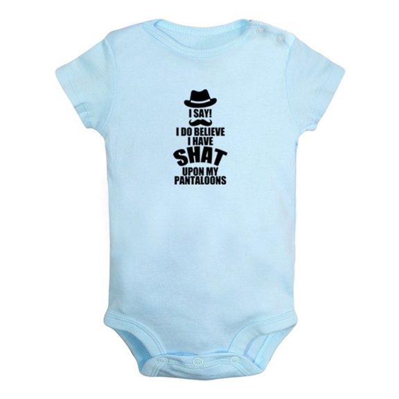 I Have Shat Upon My Pantaloons Funny Rompers For Babies, Newborn Baby Unisex Bodysuits, Infant Jumpsuits, Toddler 0-24 Months Kids One-Piece Oufits (Blue, 18-24 Months)