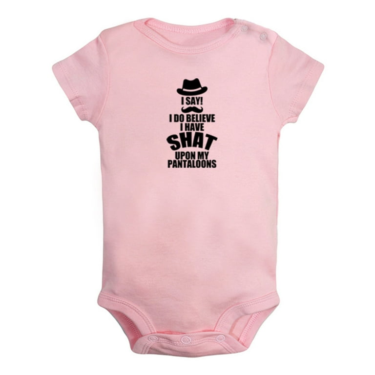 I Have Shat Upon My Pantaloons Funny Rompers For Babies, Newborn Baby  Unisex Bodysuits, Infant Jumpsuits, Toddler 0-24 Months Kids One-Piece  Oufits (Pink, 12-18 Months) 