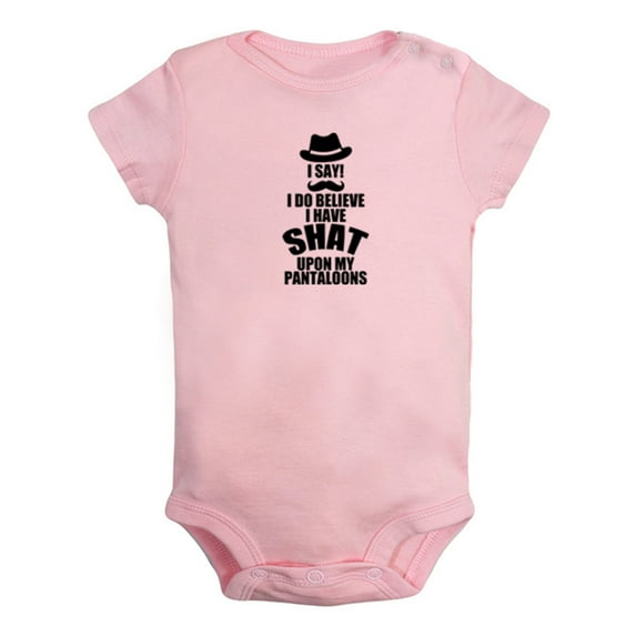 I Have Shat Upon My Pantaloons Funny Rompers For Babies, Newborn Baby Unisex Bodysuits, Infant Jumpsuits, Toddler 0-24 Months Kids One-Piece Oufits (Pink, 0-6 Months)