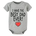 thumbnail image 1 of I Have The Best Dad Ever Onsies for Girls Short Sleeve Baby Boy Homecoming Outfit Newborn White Boy Infant Clothes 0-3 Months, 1 of 2