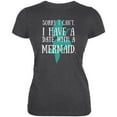 thumbnail image 1 of I Have a Date with a Mermaid Juniors Soft T Shirt Deep Heather MD, 1 of 1