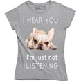 thumbnail image 1 of I Hear You I'm Just Not Listening - Pitbull Dog Lover Women's Tee Shirt, 1 of 4