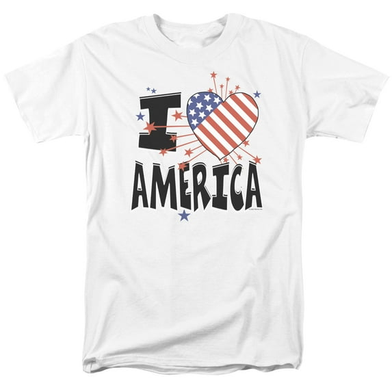 - I Heart America - Short Sleeve Shirt - XXXX-Large