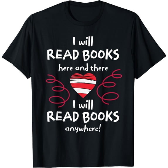 I Heart Books. Book Lovers. Readers. Read More Books. T-Shirt