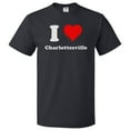 thumbnail image 1 of I Heart Charlottesville T-shirt - I Love Charlottesville Tee Gift, 1 of 2
