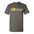 thumbnail image 1 of I Heart Cheese Sarcastic Humor Graphic Novelty Funny T Shirt, 1 of 5