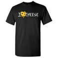 thumbnail image 1 of I Heart Cheese Sarcastic Humor Graphic Novelty Funny T Shirt, 1 of 5