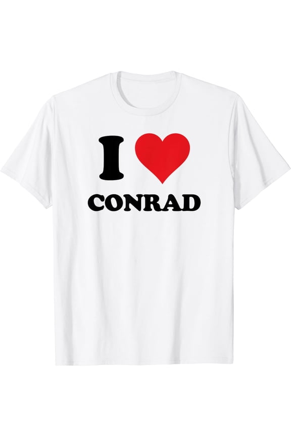 I Heart Conrad First Name I Love Personalized Stuff T-Shirt mens t shirt,white,women,funny,misfits,men,journey,t-shirt