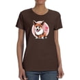 thumbnail image 1 of I Heart Corgi Wink T-Shirt Women -Image by Shutterstock, Female Large, 1 of 4