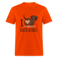 thumbnail image 1 of I Heart Dachshunds T-Shirt, 1 of 20