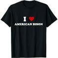 thumbnail image 1 of I Heart Dad Mom - Funny I Love American bison T-Shirt, 1 of 5