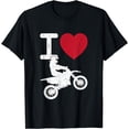 thumbnail image 1 of I Heart Dirt Bike Outfit MX I Love Motocross T-Shirt, 1 of 3