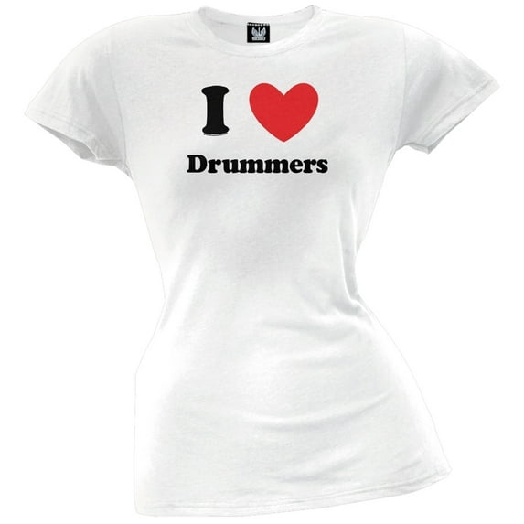 I Heart Drummers Juniors T-Shirt - Large