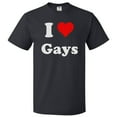 thumbnail image 1 of I Heart Gays T-shirt - I Love Gays Tee Gift, 1 of 2