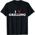 thumbnail image 1 of I Heart Grill master BBQ - I Love Grilling T-Shirt, 1 of 4