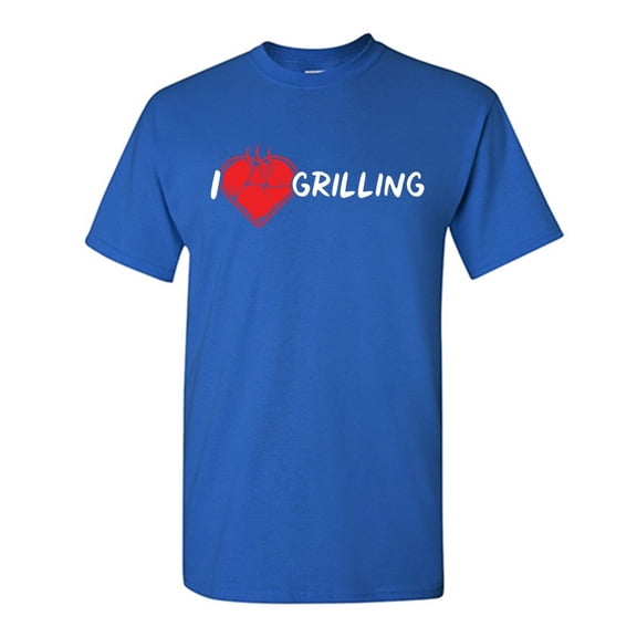 I Heart Grilling Sarcastic Humor Graphic Novelty Funny T Shirt
