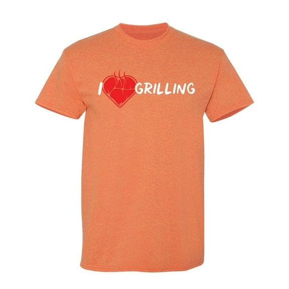 I Heart Grilling Sarcastic Humor Graphic Novelty Funny T Shirt