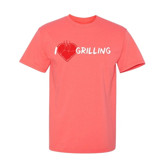 I Heart Grilling Sarcastic Humor Graphic Novelty Funny T Shirt