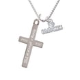 thumbnail image 1 of I 'Heart' Gymnastics - Strength and Dignity - Cross Necklace, 1 of 2
