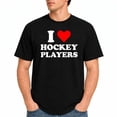 thumbnail image 1 of I Heart Hockey Players T-Shirt – Sports Romance Humor – College Campus Wear, 1 of 6