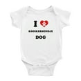 thumbnail image 1 of I Heart Kooikerhondje Dog Funny Baby Rompers Bodysuit (White, 6-12 Months), 1 of 5