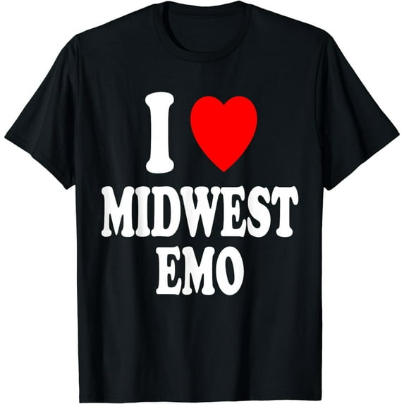 I Heart (Love) Midwest Emo Pop Punk Music Midwestern T-Shirt
