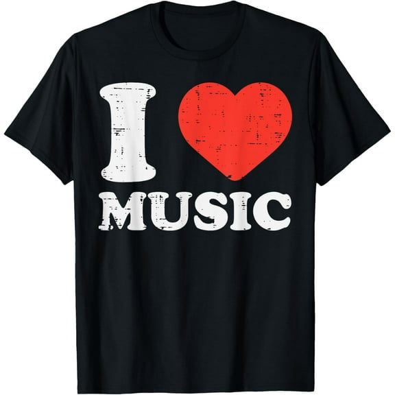 I Heart Love Music Singing Singer Musician Men Women T-Shirt