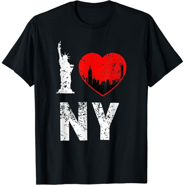 I Heart Love NY New York City NYC Classic Font T-Shirt XL - Walmart.com