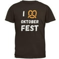 thumbnail image 1 of I Heart Love Pretzel Oktoberfest Mens T Shirt Brown X-LG, 1 of 1