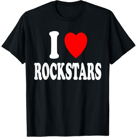 I Heart (Love) Rockstars Concerts Groupies Music Festivals T-Shirt