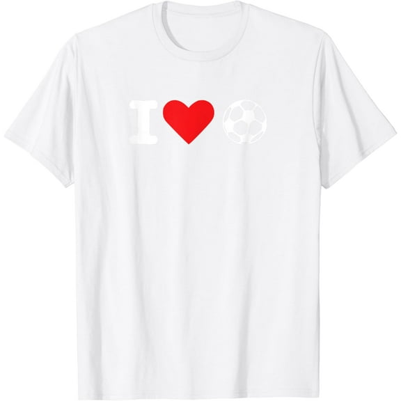 I Heart Love Soccer - Unisex T-shirt T-Shirt100% cotton