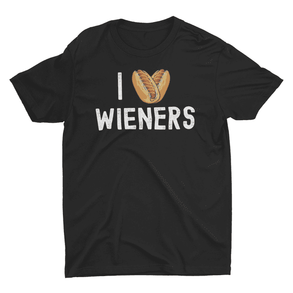 I Heart Love Wieners Funny Hotdog Cookout Unisex Classic T-Shirt