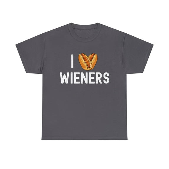 I Heart Love Wieners Funny Hotdog Cookout Unisex T-Shirt