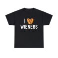 thumbnail image 1 of I Heart Love Wieners Funny Hotdog Cookout Unisex T-Shirt, 1 of 2
