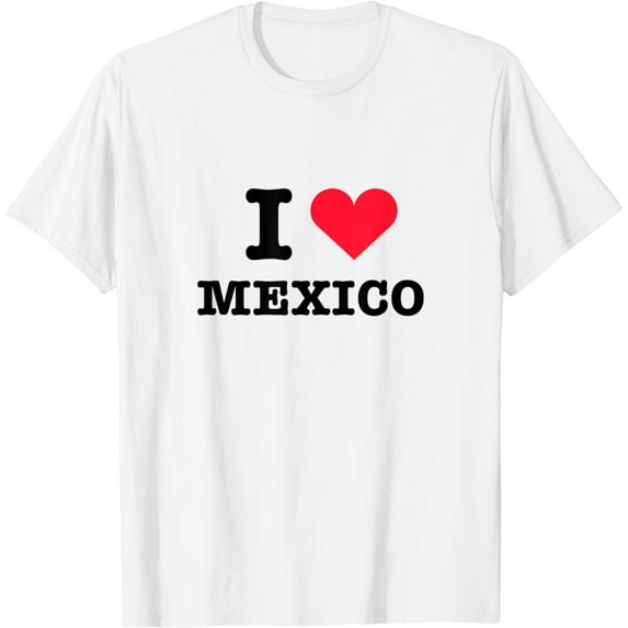 I Heart Mexico White Shirt - I Love Mexico White T-Shirt
