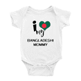 thumbnail image 1 of I Heart My Bangladeshi Mommy Bangladesh Love Flag Baby Romper (White, 18-24 Months), 1 of 5