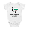 thumbnail image 1 of I Heart My Bulgarian Unlce Bulgaria Love Flag Baby One-Pieces (White, 18-24 Months), 1 of 5