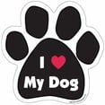 thumbnail image 1 of I (Heart) My Dog - Paw Magnet, 1 of 1