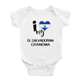 thumbnail image 1 of I Heart My El Salvadoran Grandma El Salvador Love Flag Newborn Clothes Outfits (White, 3-6 Months), 1 of 5
