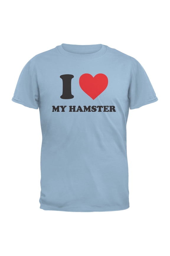 I Heart My Hamster Light Blue Youth T-Shirt - X-Large(18)