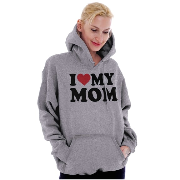 I Heart My Mom Mother Day Love Hoodie Sweatshirt Women Men Brisco Brands S