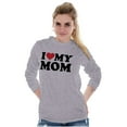 thumbnail image 1 of I Heart My Mom Mother Day Love Plus Size Long Sleeve Graphic Tee Shirt Brisco Brands 2X, 1 of 5