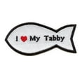 thumbnail image 1 of I Heart My Tabby Patch Cat Lover Embroidered Iron On, 1 of 2