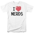 thumbnail image 1 of I Heart Nerds - Junior White Sheer Cap Sleeve Tee/Sm - Short Sleeve Shirt - XX-Large, 1 of 2