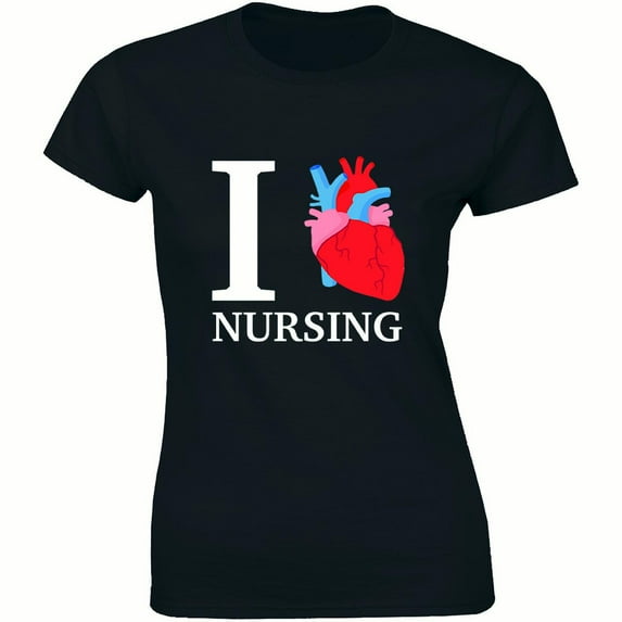 I Heart Nursing Love Graduate Student Nurse LPN RN Medical Women's T-Shirt