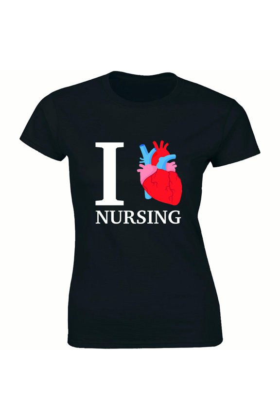 I Heart Nursing Love Graduate Student Nurse LPN RN Medical Women's T-Shirt